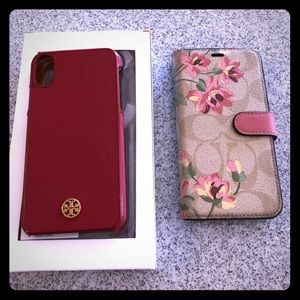 Tory Burch and Coach iphone X cover
